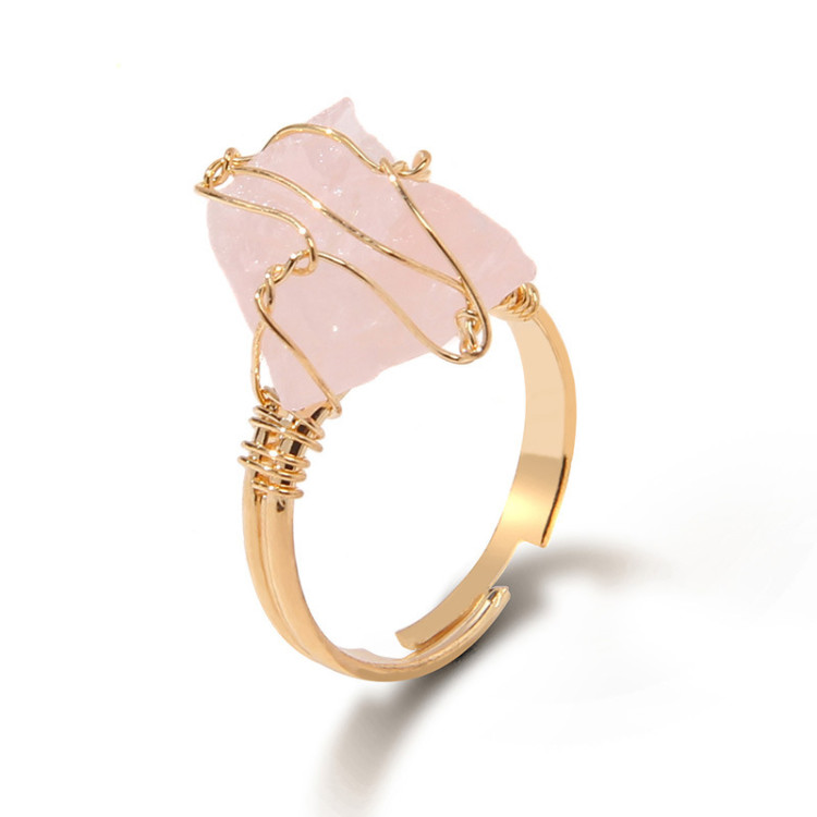 Anillo Cuarzo Rosa
