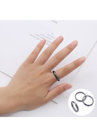 Anillo Hematites Tallado