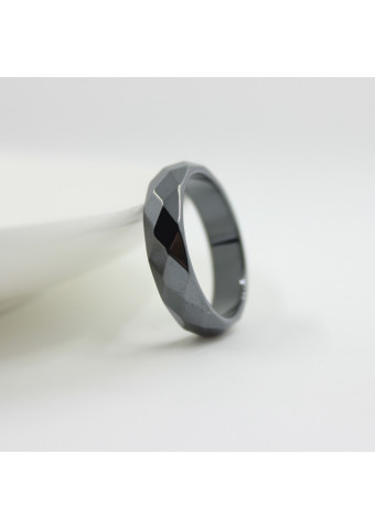 Anillo Hematites Tallado