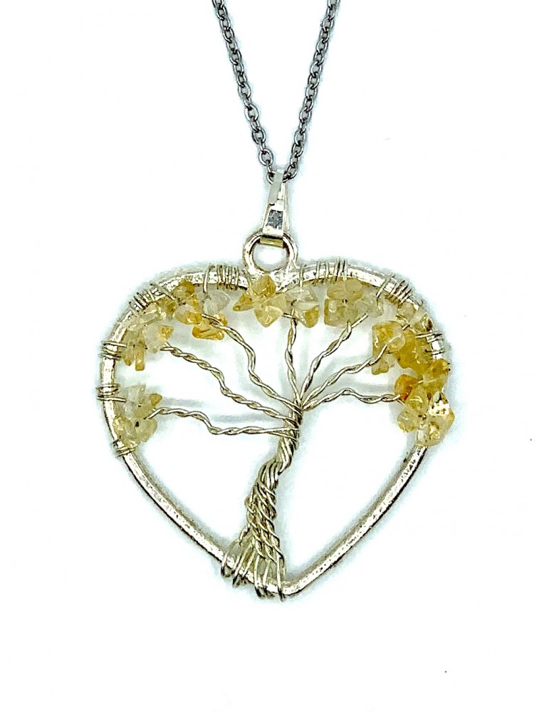 Collar  Corazón Citrino