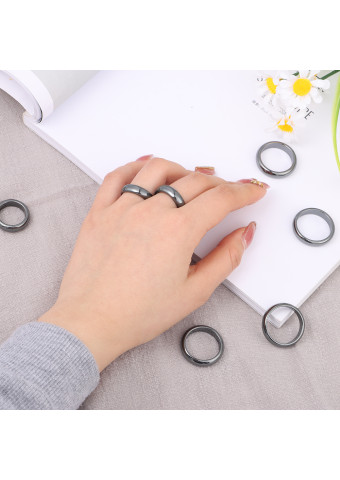 Anillo Hematites Redondo