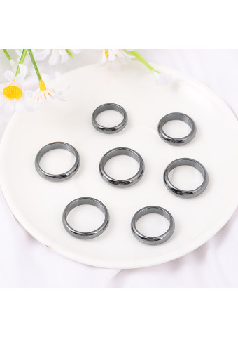 Anillo Hematites Redondo