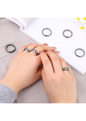 Anillo Hematites Redondo