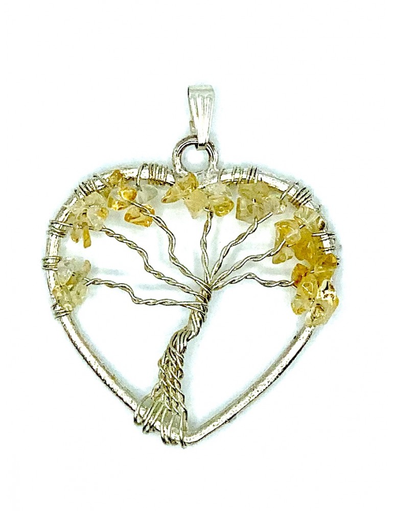 Colgante  Corazón Citrino