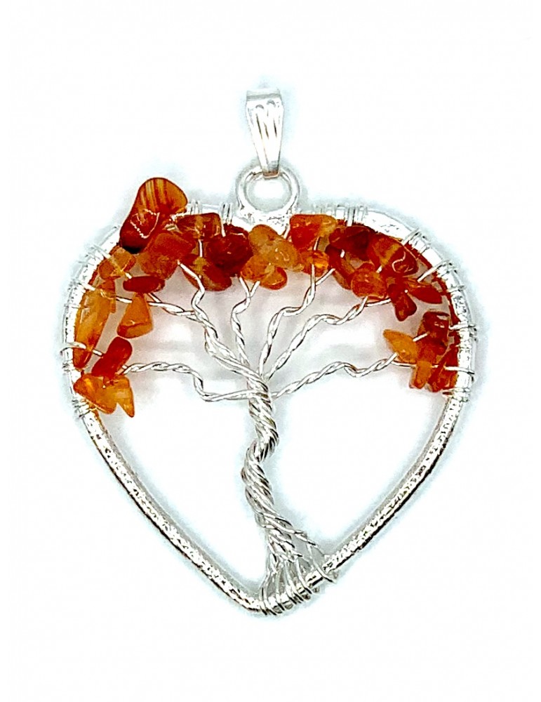 Colgante  Corazón Cornalina