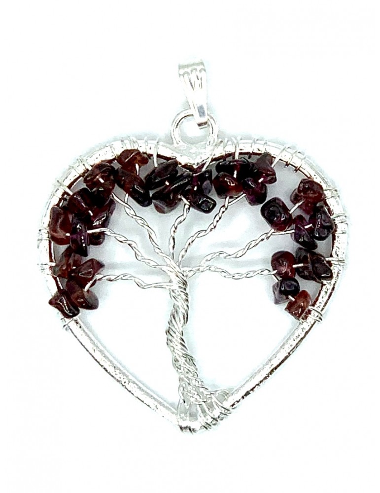 Colgante Corazón Granate