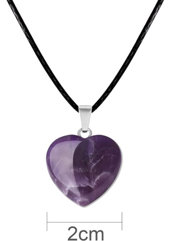 Collar Corazón Amatista