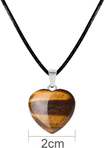 Collar Corazón Ojo de Tigre