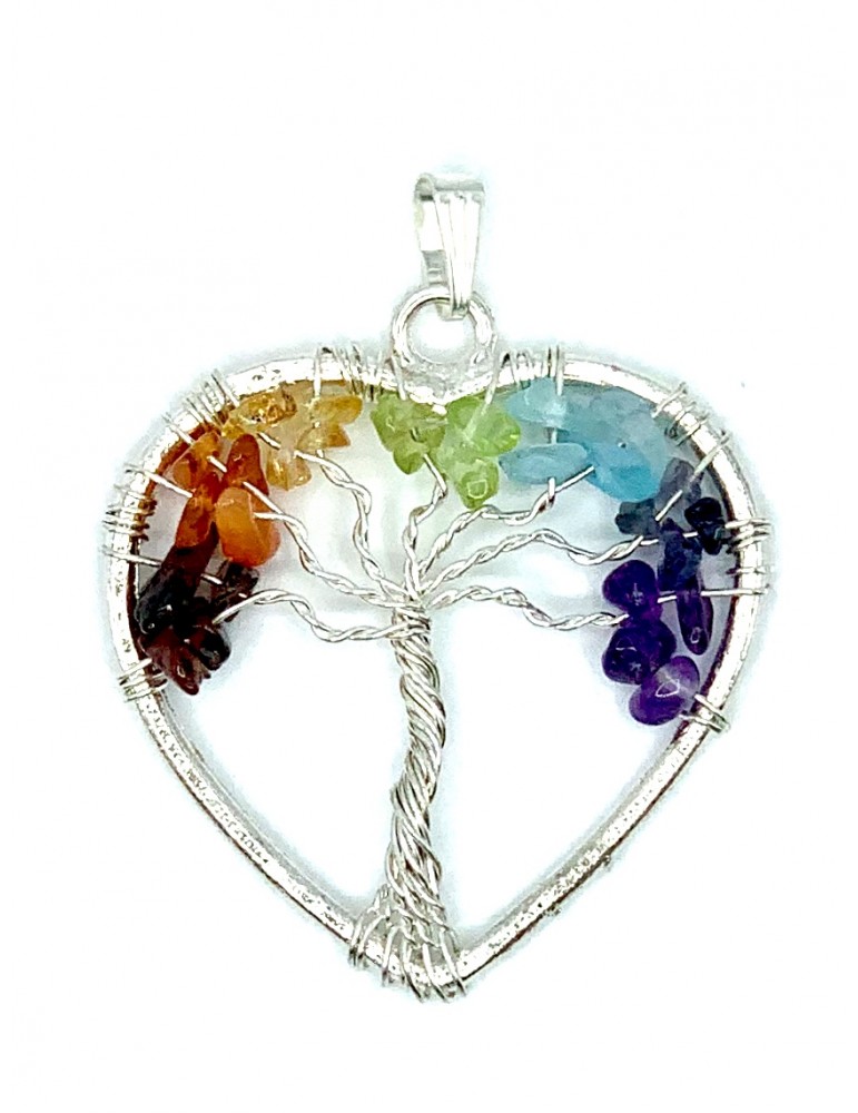 Colgante Corazón Chakras