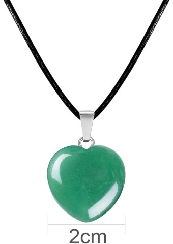 Collar  Corazón Aventurina Verde