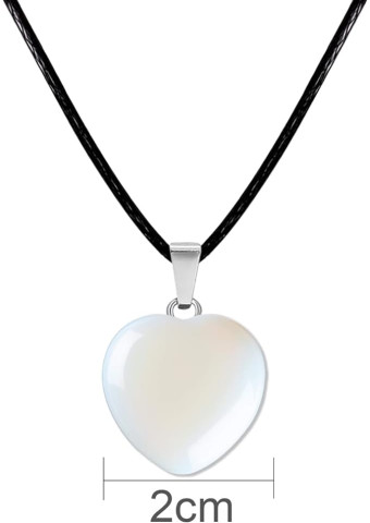 Collar Corazón Opalina