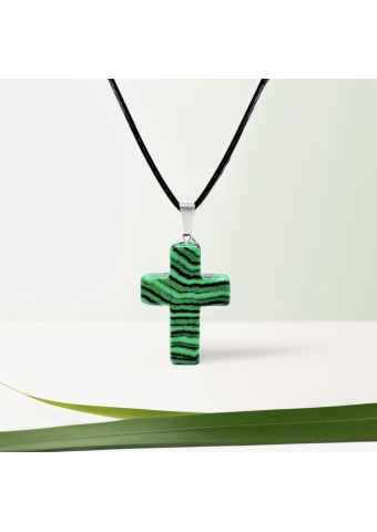 Collar Cruz Malaquita