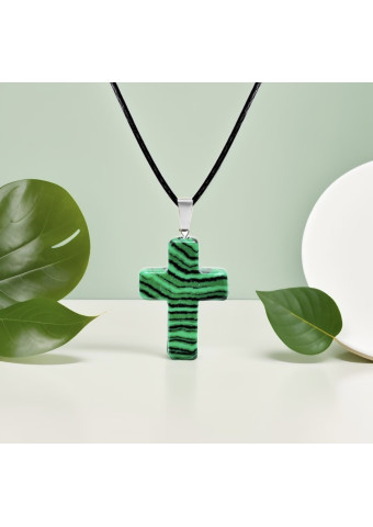 Collar Cruz Malaquita