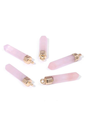 Collar Punta Cuarzo Rosa