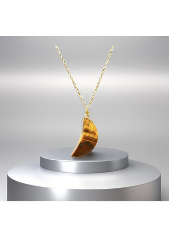 Collar Luna Ojo de Tigre