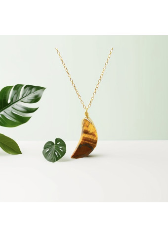 Collar Luna Ojo de Tigre