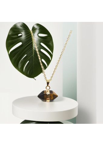 Collar Hexagonal Ojo de Tigre