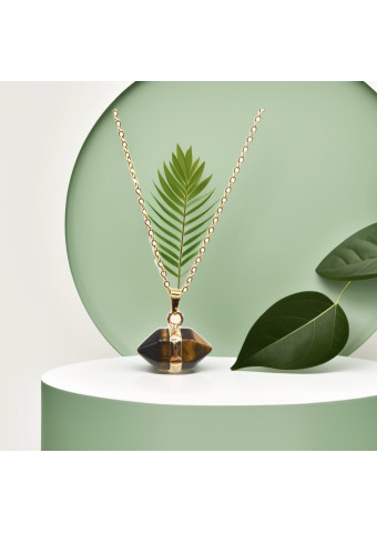 Collar Hexagonal Ojo de Tigre