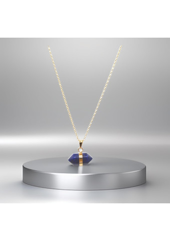 Collar Hexagonal Lapislázuli