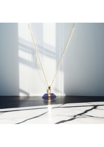 Collar Hexagonal Lapislázuli