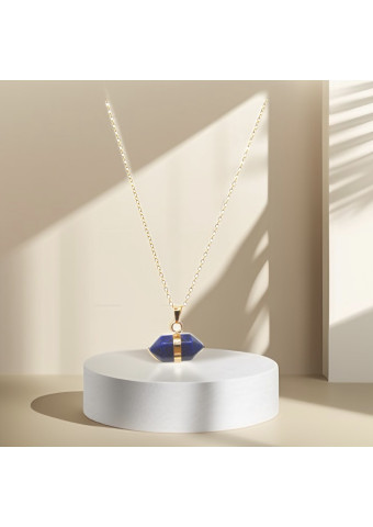 Collar Hexagonal Lapislázuli