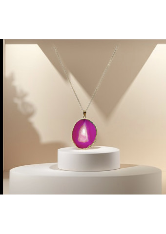 Collar Ágata Rosa