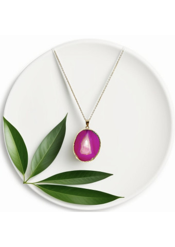 Collar Ágata Rosa