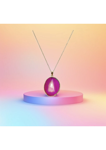 Collar Ágata Rosa