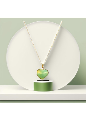 Collar Corazón Amazonita