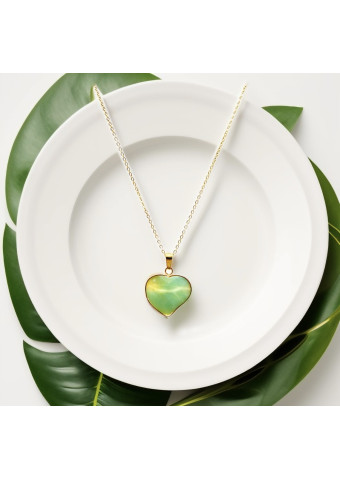 Collar Corazón Amazonita