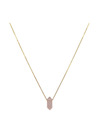 Collar Biterminado mini Cuarzo Rosa