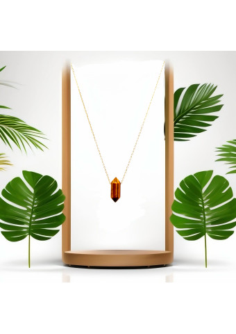 Collar Biterminado mini Ojo de Tigre