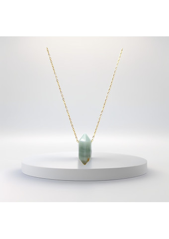 Collar Biterminado mini Amazonita