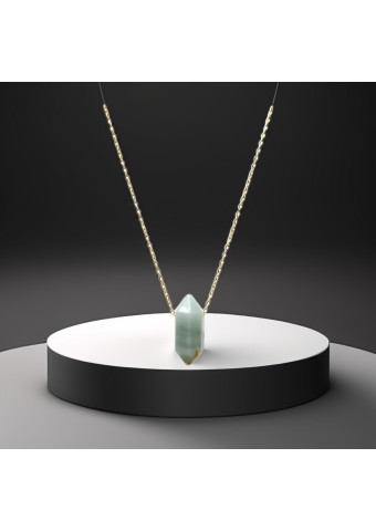 Collar Biterminado mini Amazonita