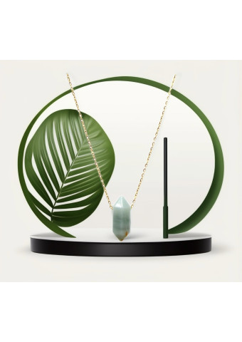 Collar Biterminado mini Amazonita