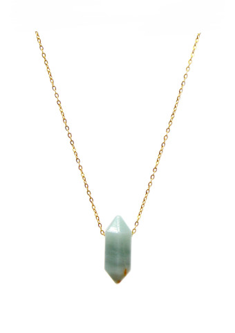 Collar Biterminado mini Amazonita