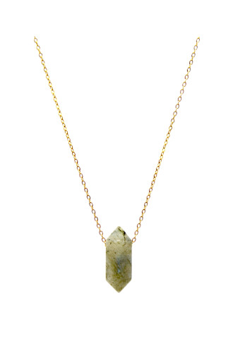 Collar Biterminado mini Labradorita