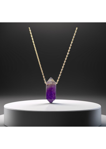 Collar Biterminando mini Amatista