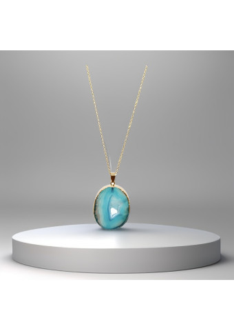 Collar Ágata Azul