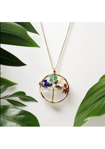 Collar Chakras Dorado