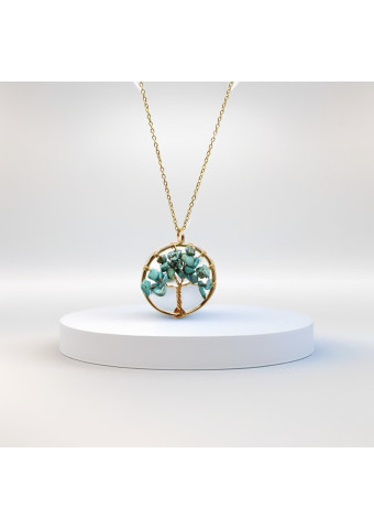 Collar Turquesa dorado