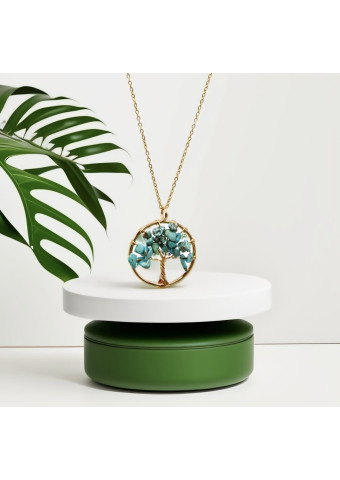 Collar Turquesa dorado