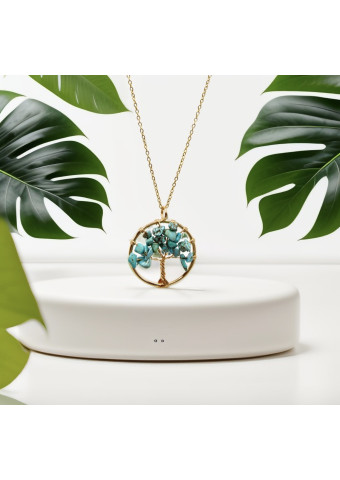 Collar Turquesa dorado
