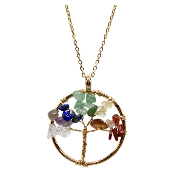 Collar Chakras Dorado