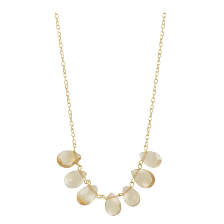 Collar Gotas Citrino
