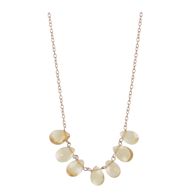 Collar Gotas Citrino