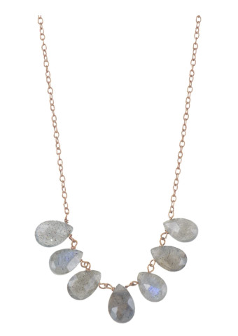 Collar Gotas Labradorita