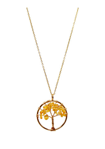 Collar Citrino dorado