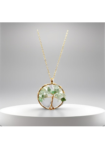 Collar Aventurina Verde Redondo