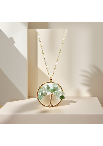 Collar Aventurina Verde Redondo